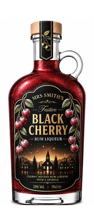Photo of Mrs. Smith's Festive Black Cherry Rum Liqueur
