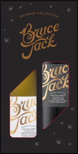 Photo of Bruce Jack Reserve Chardonnay & Reserve Pinotage Cadeaupakket
