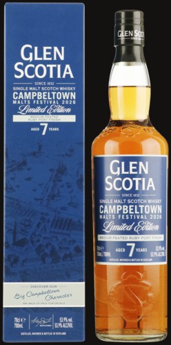 Photo of Glen Scotia 7YO Campbeltown Malt Festival 2026 Cask Strength