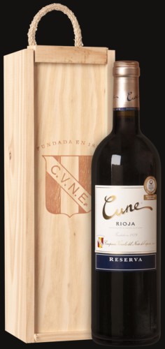 Photo of Cune Rioja Reserva Cadeaupakket met Houten Kist