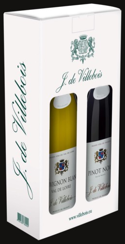 Photo of J. de Villebois Sauvignon Blanc & Pinot Noir Cadeaupakket