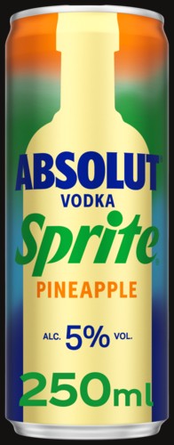 Photo of Absolut Vodka and Sprite Pineapple