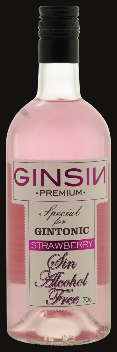 Photo of GinSin Strawberry white spirit smaak alcoholvrij